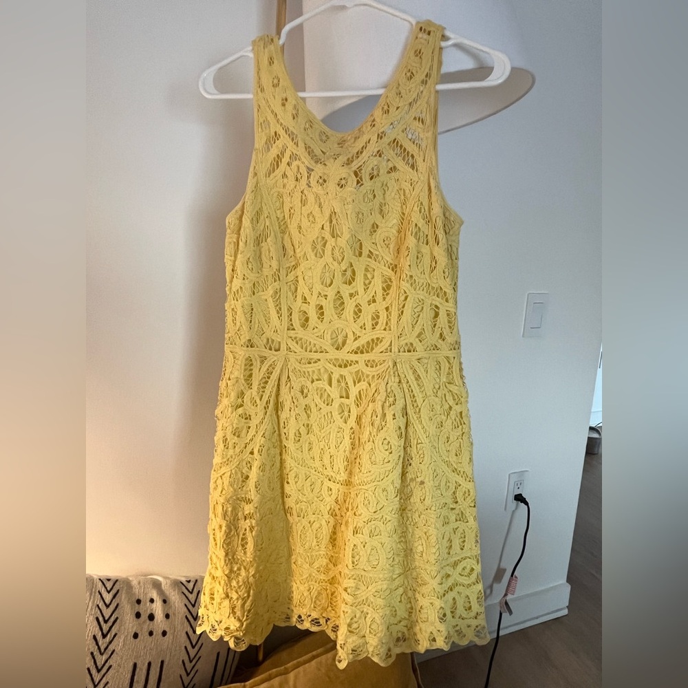 Lilly Pulitzer Yellow Lace Dress